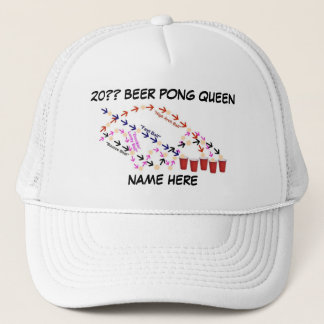 Gorra De Camionero Beer Pong Queen personalizada