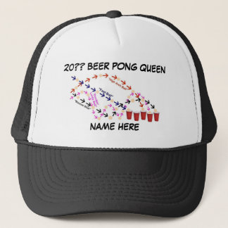Gorra De Camionero Beer Pong Queen personalizada
