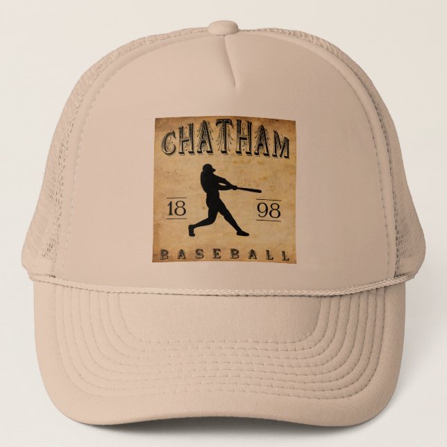 Gorra De Camionero Béisbol 1898 de Chatham Ontario Canadá (Anverso)