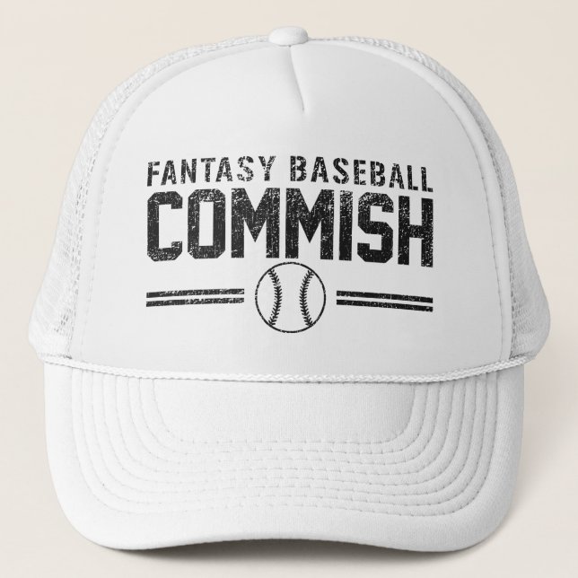 Gorra De Camionero Béisbol Commish de la fantasía (Anverso)