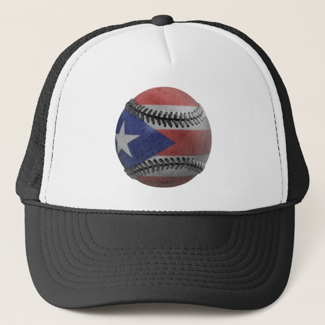 Gorra De Camionero Béisbol de Puerto Rico (Anverso)