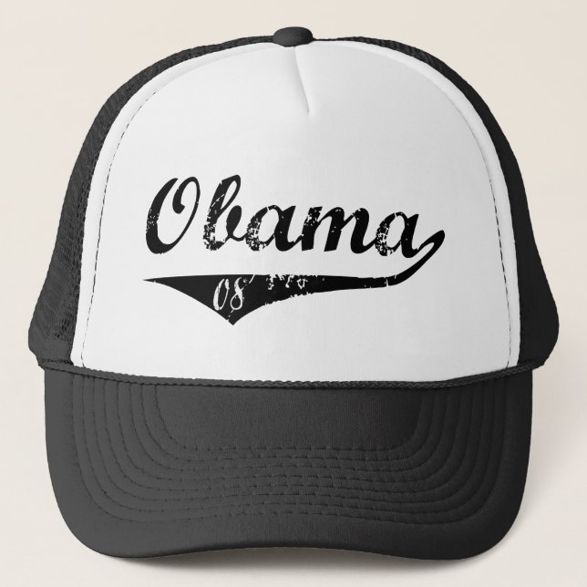 Gorra De Camionero Béisbol Obama 08 (Anverso)