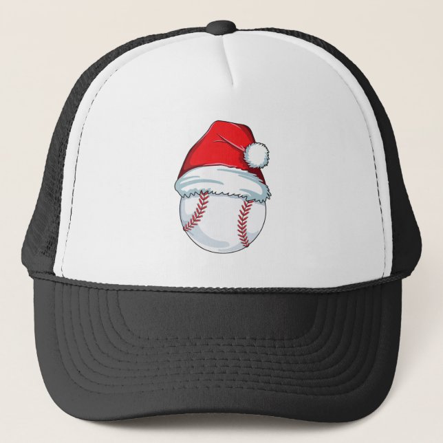 Gorra De Camionero Béisbol Para Niños Hombres Ball Santa Pajama (Anverso)