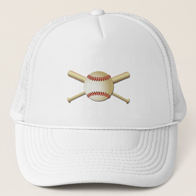 GORRA DE CAMIONERO BÉISBOL Y PALOS (Anverso)