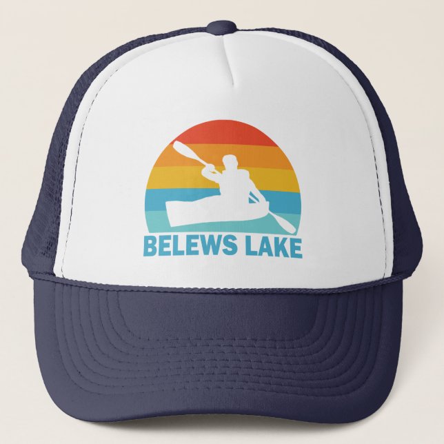 Gorra De Camionero Belews Lake North Carolina Kayak (Anverso)