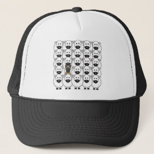 Gorra De Camionero Belga Malinois en las ovejas