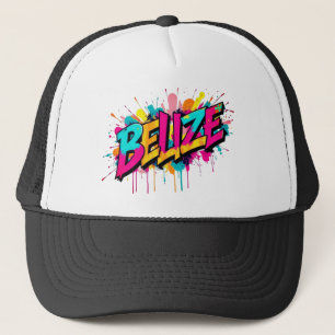 Gorra De Camionero Belice colorido estilo graffiti ropa de vestir gor