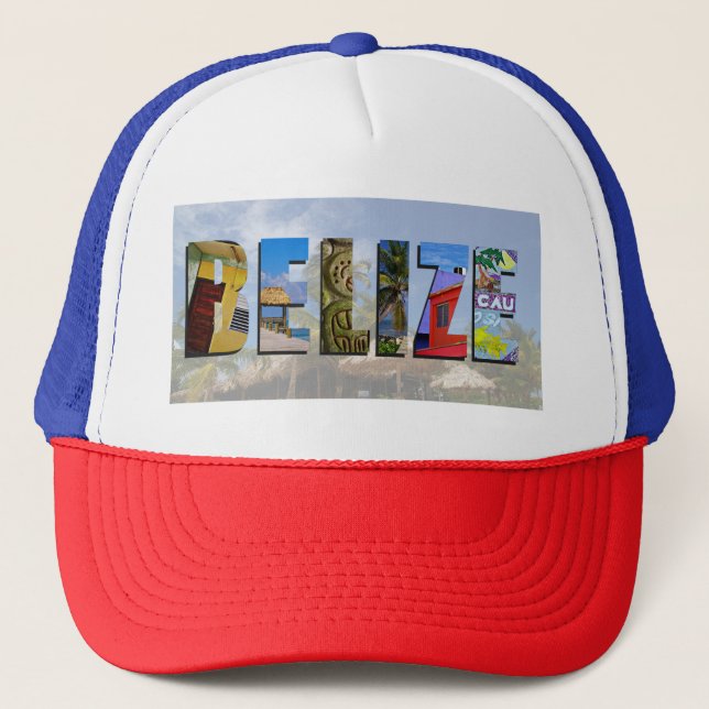 Gorra De Camionero Belice Tropical Beach Blue Ocean Travel Fotos (Anverso)