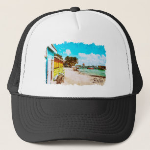 Gorra De Camionero Belice Tropical Paradise Travel