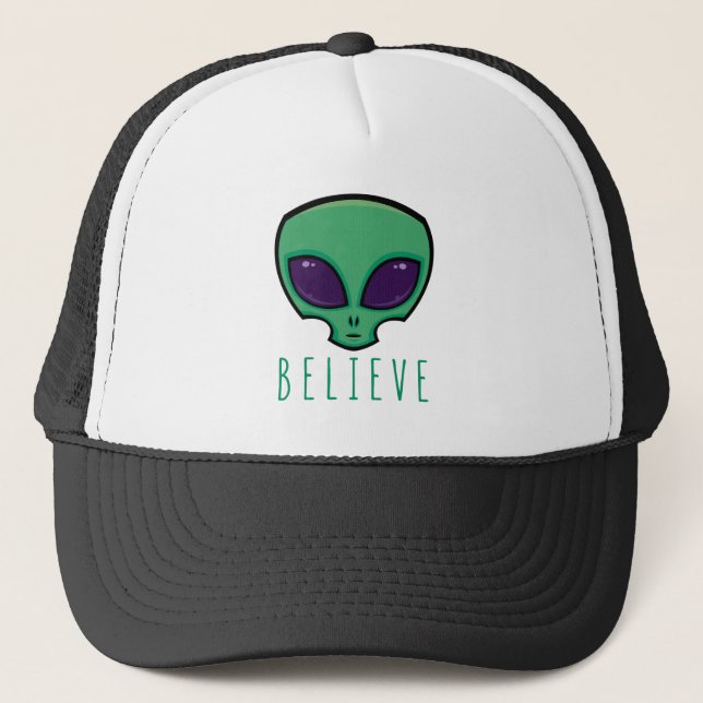 Gorra De Camionero Believe Alien Head (Anverso)