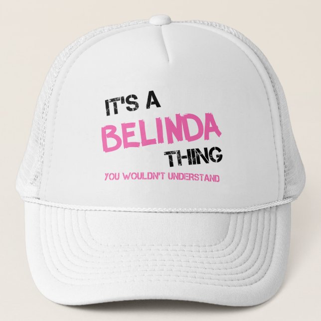 Gorra De Camionero Belinda algo que no entenderías (Anverso)