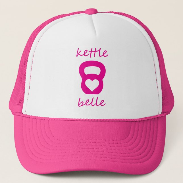Gorra De Camionero Belleza de la caldera - kettlebell (Anverso)