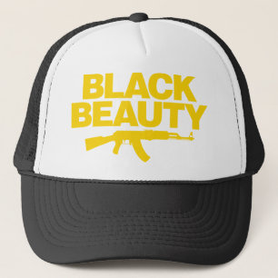 Gorra De Camionero Belleza negra AK - amarillo
