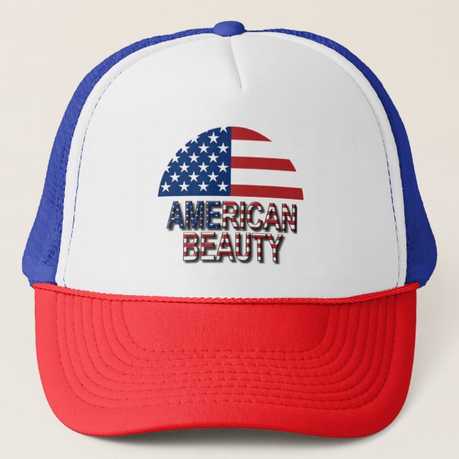 Gorra De Camionero Belleza norteamericana (Anverso)
