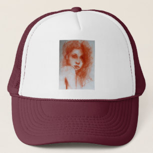 Gorra De Camionero BELLEZA ROMÁNTICA / Retrato femenino en Sepia Brow