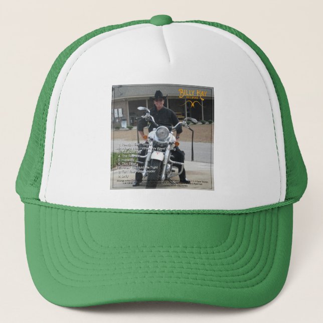 Gorra De Camionero Bellmore de Billy Kay CD Funda trasera Trucker Hat (Anverso)
