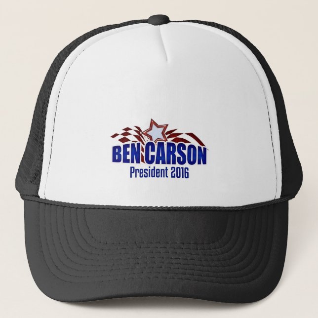 Gorra De Camionero Ben Carson para presidente - Eagle moderno 2016 (Anverso)