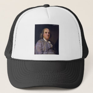 Gorra De Camionero Ben Franklin "Love Thy Neibhbor But.." Quote Gifts