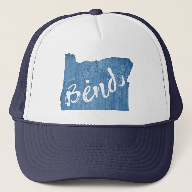 Gorra De Camionero Bend, grano de madera de Oregón (Anverso)