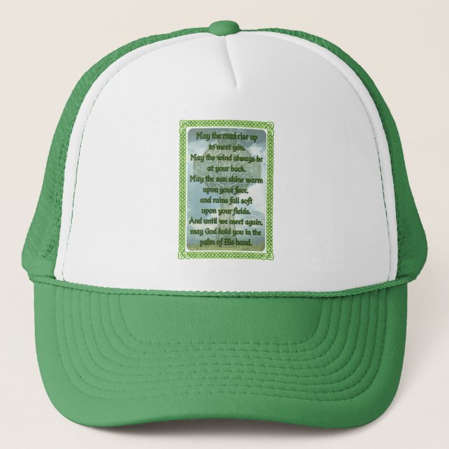 Gorra De Camionero Bendición irlandesa verde (Anverso)