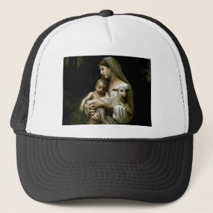 Gorra De Camionero Bendita Virgen María sosteniendo al niño Jesús y e
