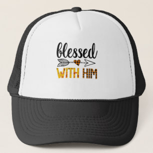 Gorra De Camionero Benditas Con Él Mujeres Coincidiendo Parejas Thank
