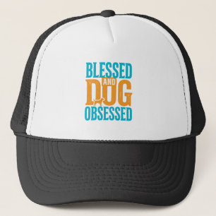 Gorra De Camionero Bendito y obsesionado con perros Diseño vintage de