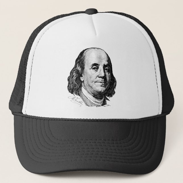 Gorra De Camionero Benjamin Franklin (Anverso)