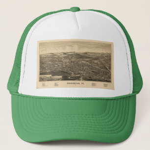 Gorra De Camionero Bennngton, mapa histórico de Vermont