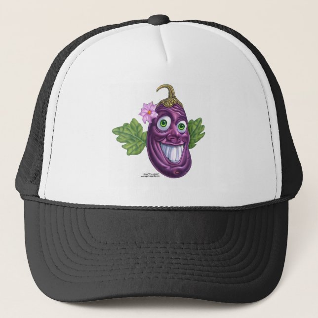 Gorra De Camionero berenjena (Anverso)