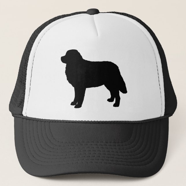 Gorra De Camionero Bernese Mountain Dog Silhouette (Anverso)