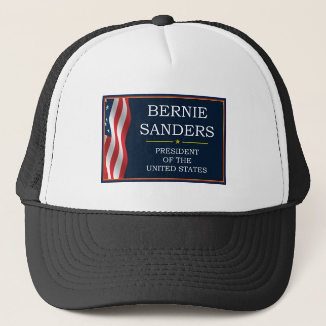 Gorra De Camionero Bernie Sanders President V3 (Anverso)
