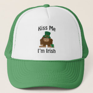 Gorra De Camionero Bésame soy irish Bigfoot