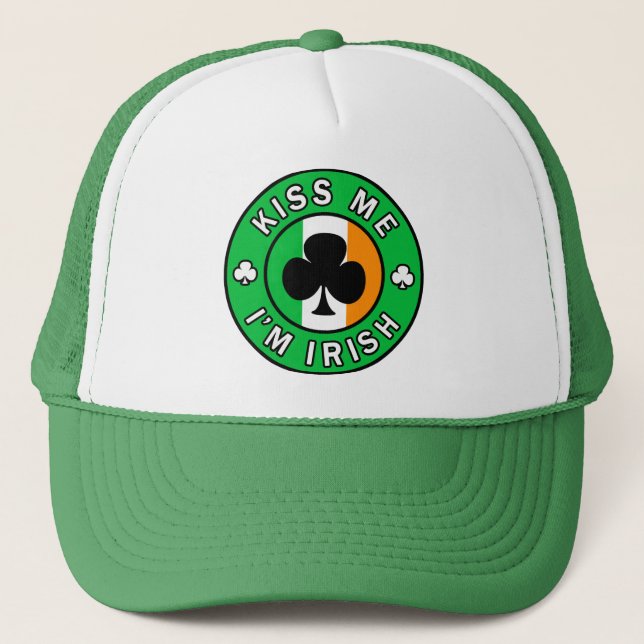 Gorra De Camionero Bésame soy irlandés (Anverso)