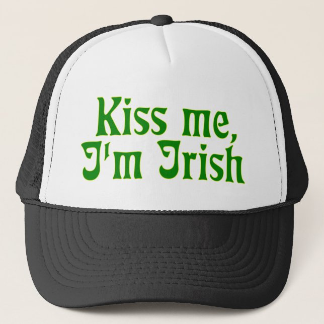 Gorra De Camionero Bésame, soy irlandés (Anverso)