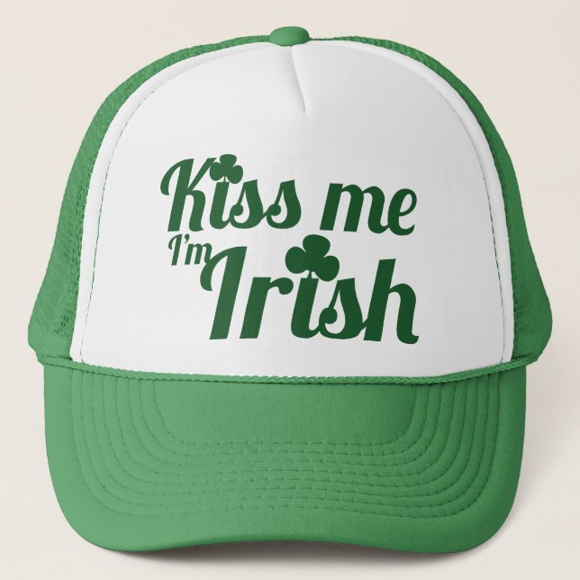 Gorra De Camionero Bésame, soy irlandés (Anverso)