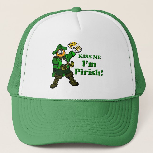 Gorra De Camionero Bésame, soy Pirish (Anverso)
