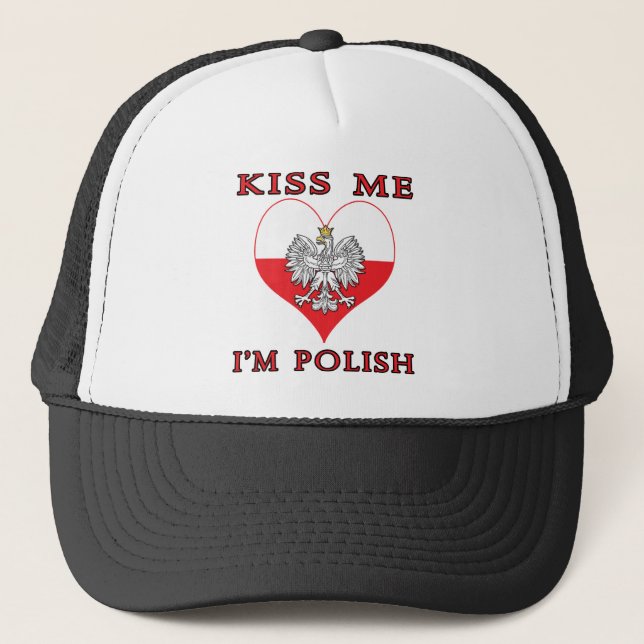Gorra De Camionero Bésame soy polaco (Anverso)