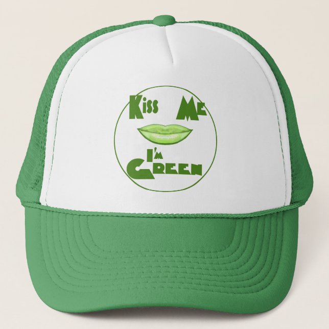 Gorra De Camionero Bésame, soy verde (Anverso)