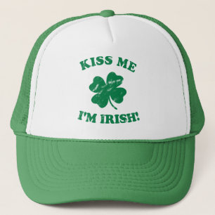 Gorra De Camionero Bésame soy vintage irlandés