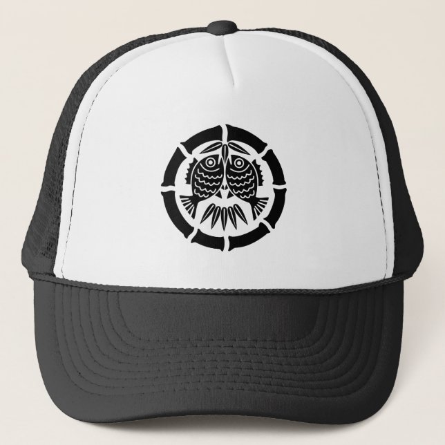 Gorra De Camionero Besando besugos A en círculo de bambú (Anverso)