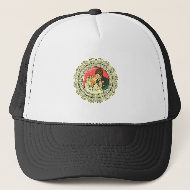 Gorra De Camionero besar al boda (Anverso)
