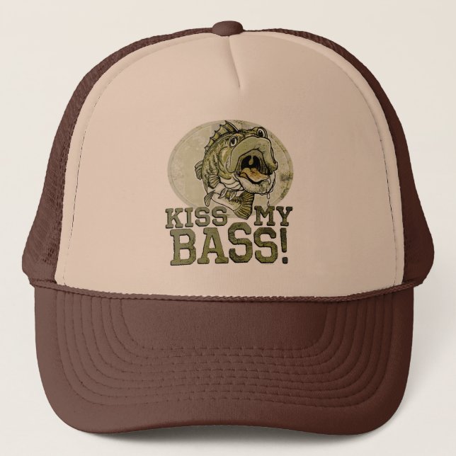 Gorra De Camionero Besar mi trasero de largemouth por Mudge Studios (Anverso)