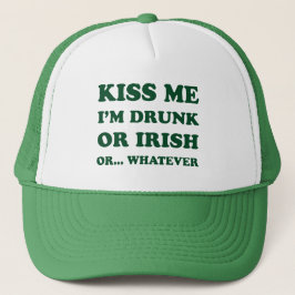 Gorra De Camionero Béseme A Mí Borracho O Irlandés