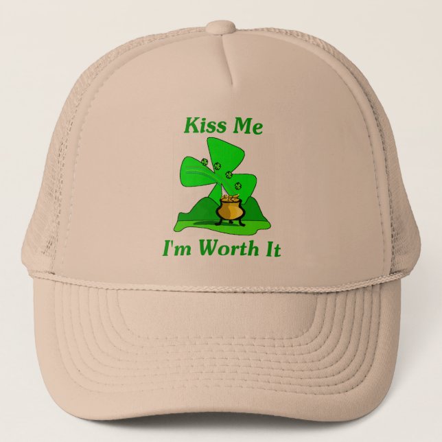 Gorra De Camionero Béseme que lo valgo (Anverso)