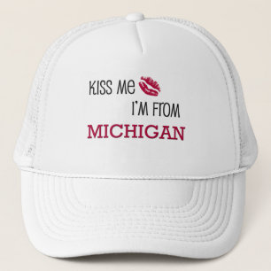 Gorra De Camionero Béseme que soy de MICHIGAN