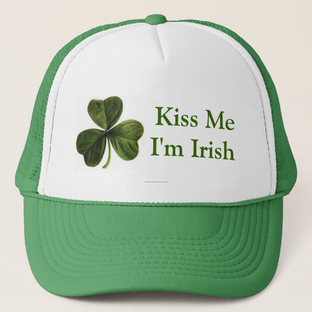 Gorra De Camionero Béseme que soy irlandés (Anverso)