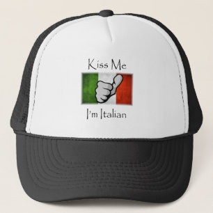 Gorra De Camionero Béseme que soy italiano