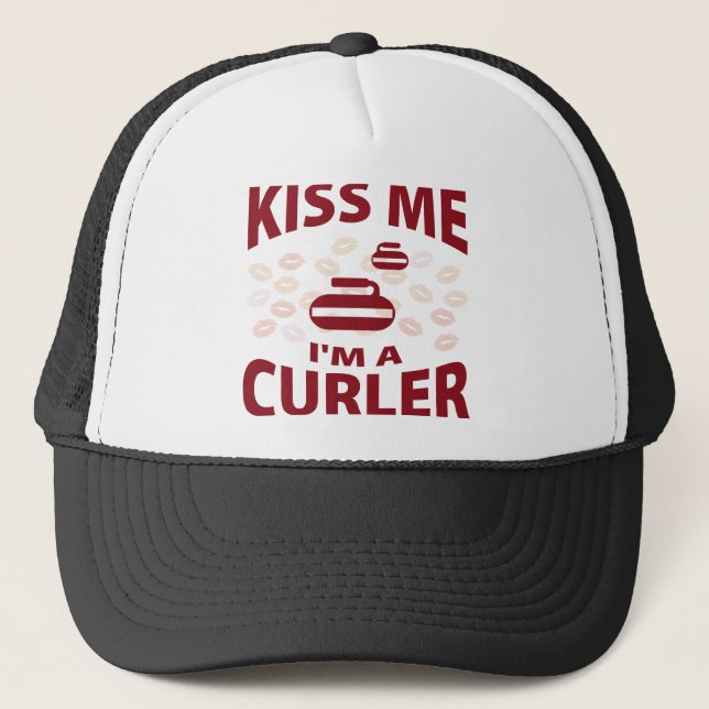 Gorra De Camionero Béseme que soy un bigudí (Anverso)