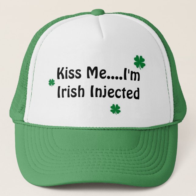 Gorra De Camionero Béseme….Soy irlandés inyectado (Anverso)